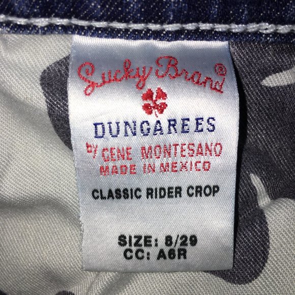 Lucky Brand Womens 8/29 Med Wash Mid Rise Cotton Blend Classic Rider Crop Jeans - Picture 6 of 8